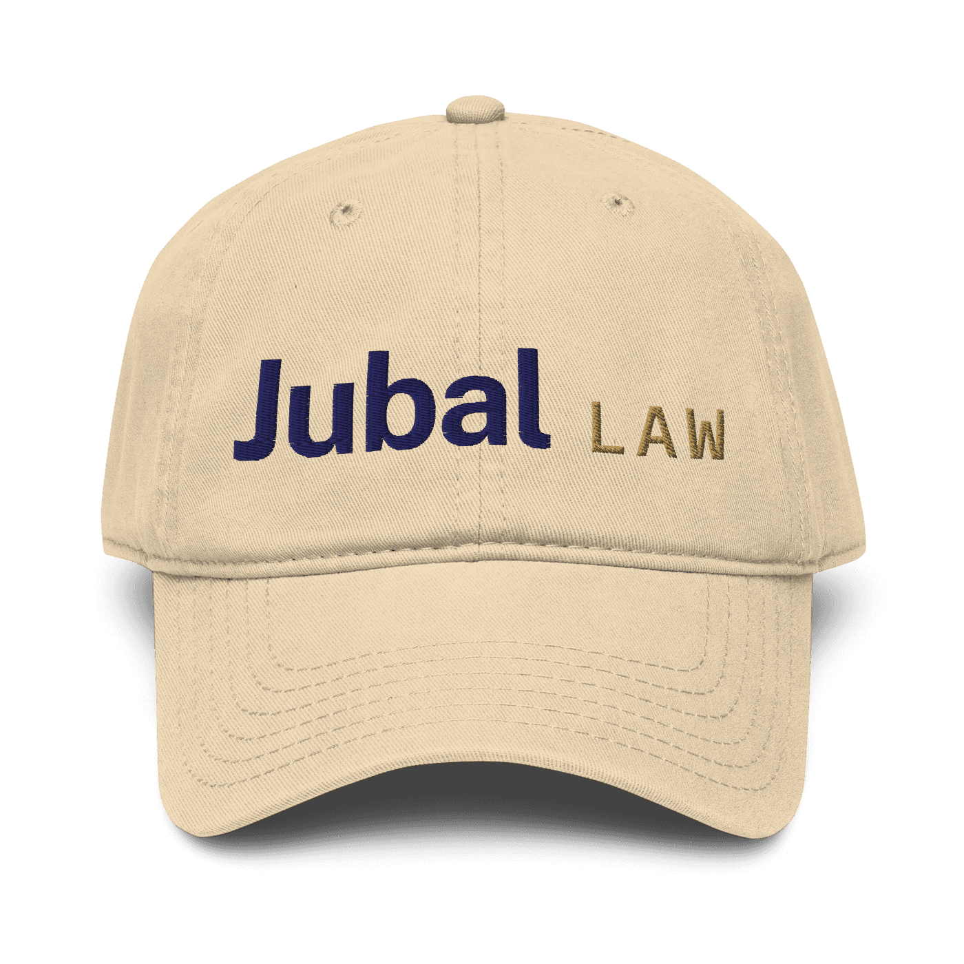 Jubal Law Garment-Washed Dad Hat in Khaki