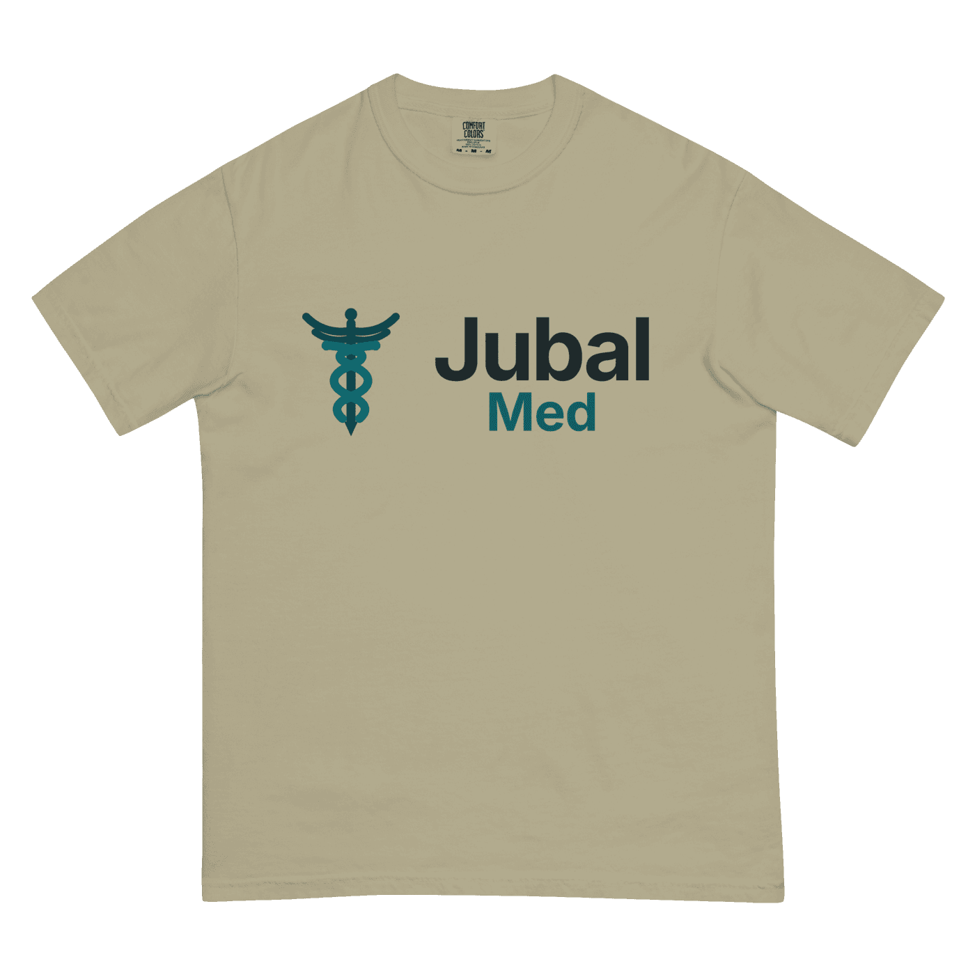 Jubal Med Garment-Dyed Heavyweight Tee in Khaki
