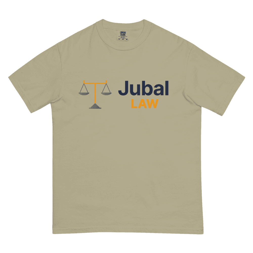 Jubal Law Garment-Dyed Heavyweight Tee in Khaki