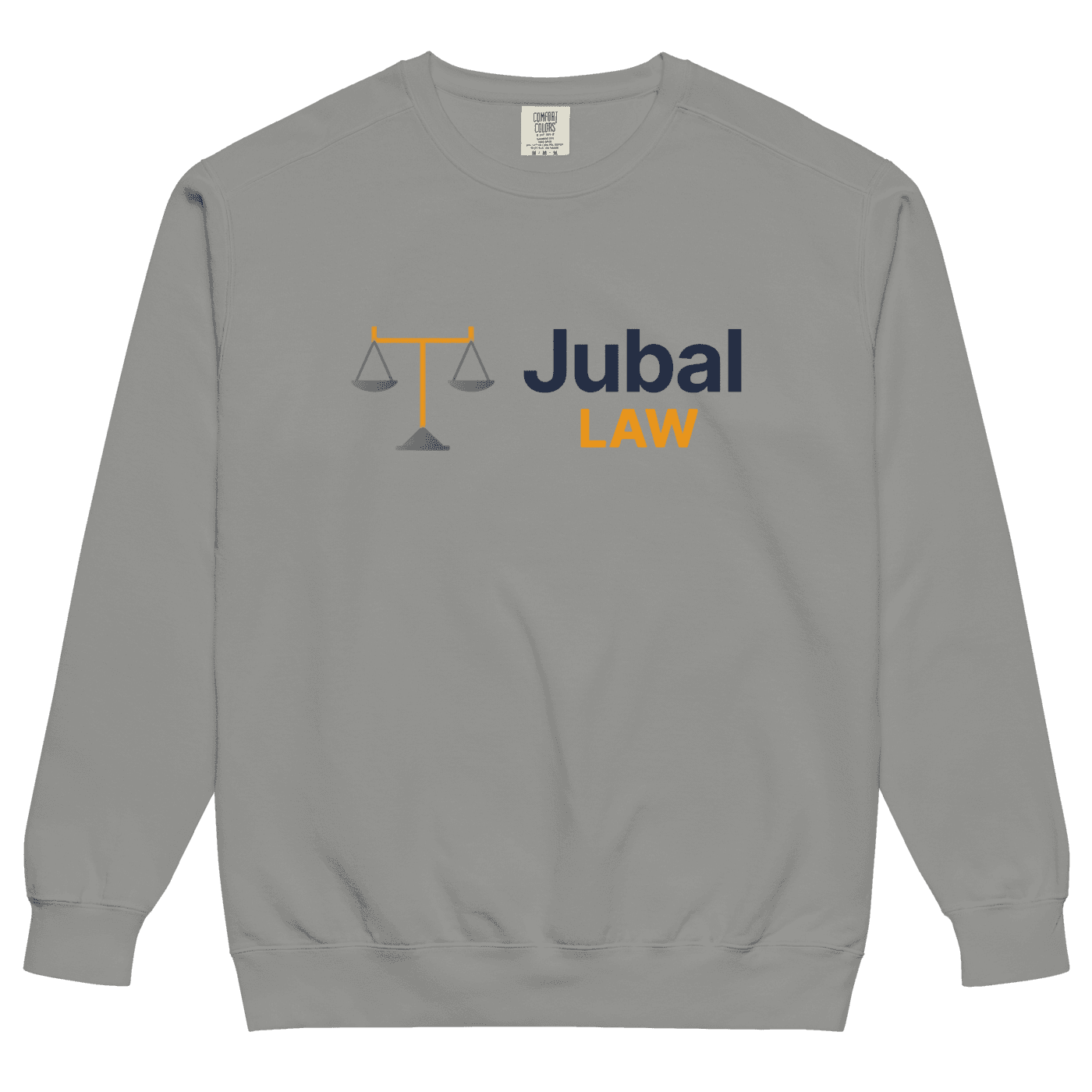 Jubal Law Garment-Dyed Crewneck in Grey