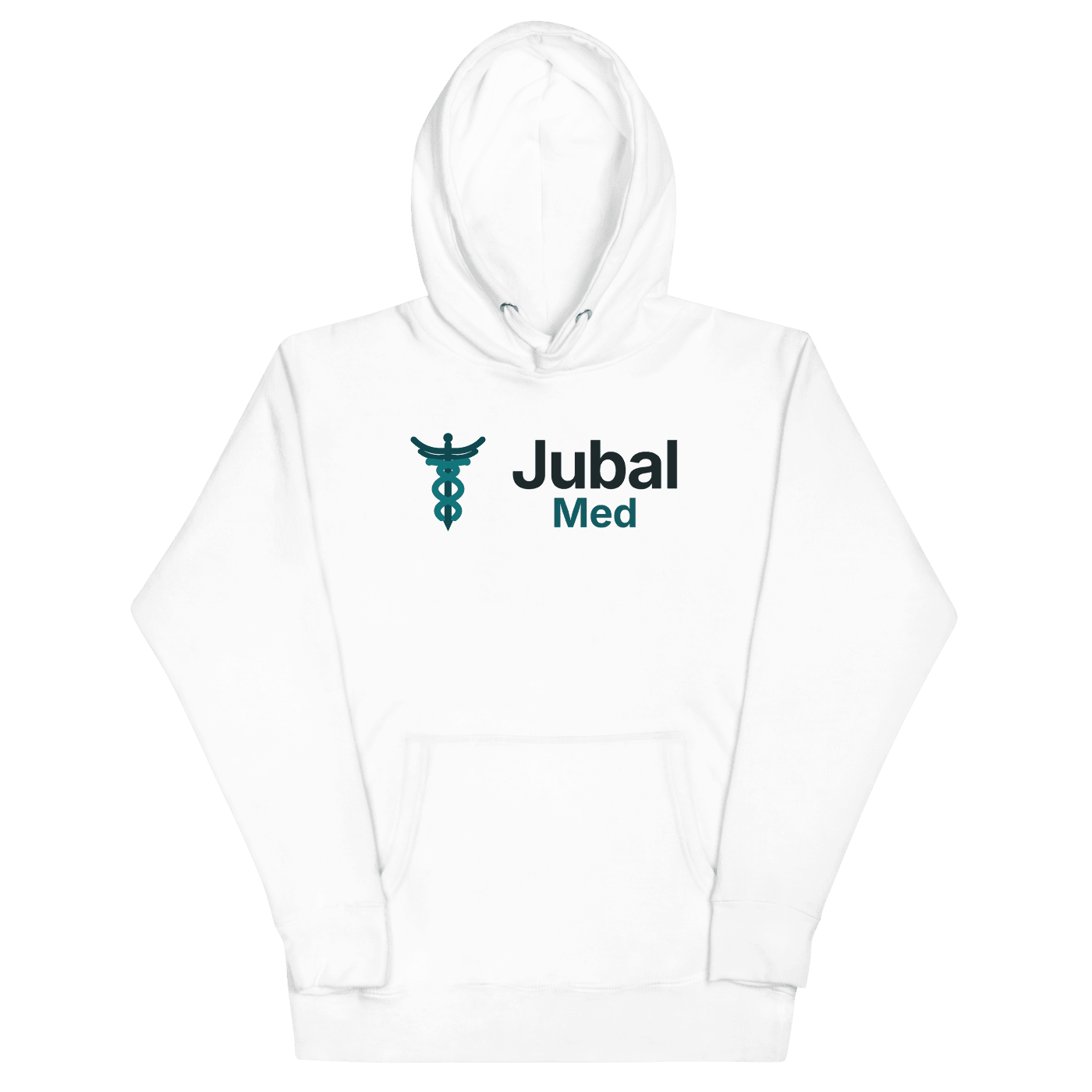Jubal Med Pullover Hoodie in White