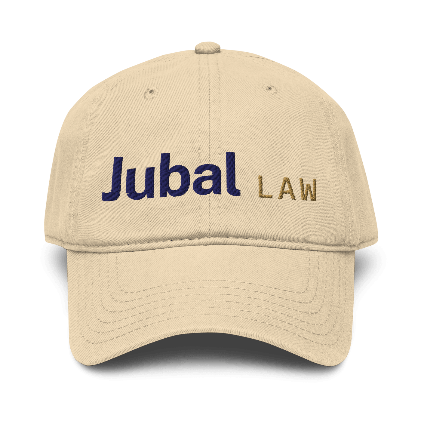Jubal Law Garment-Washed Dad Hat in Khaki