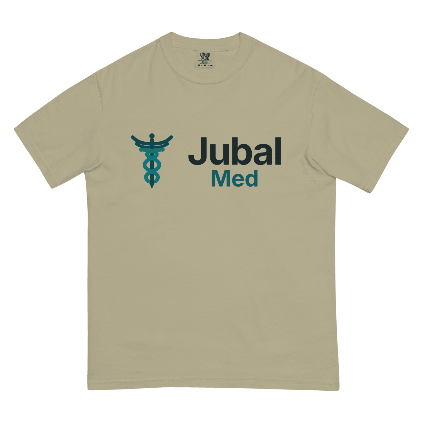 Jubal Med Garment-Dyed Heavyweight Tee in Khaki