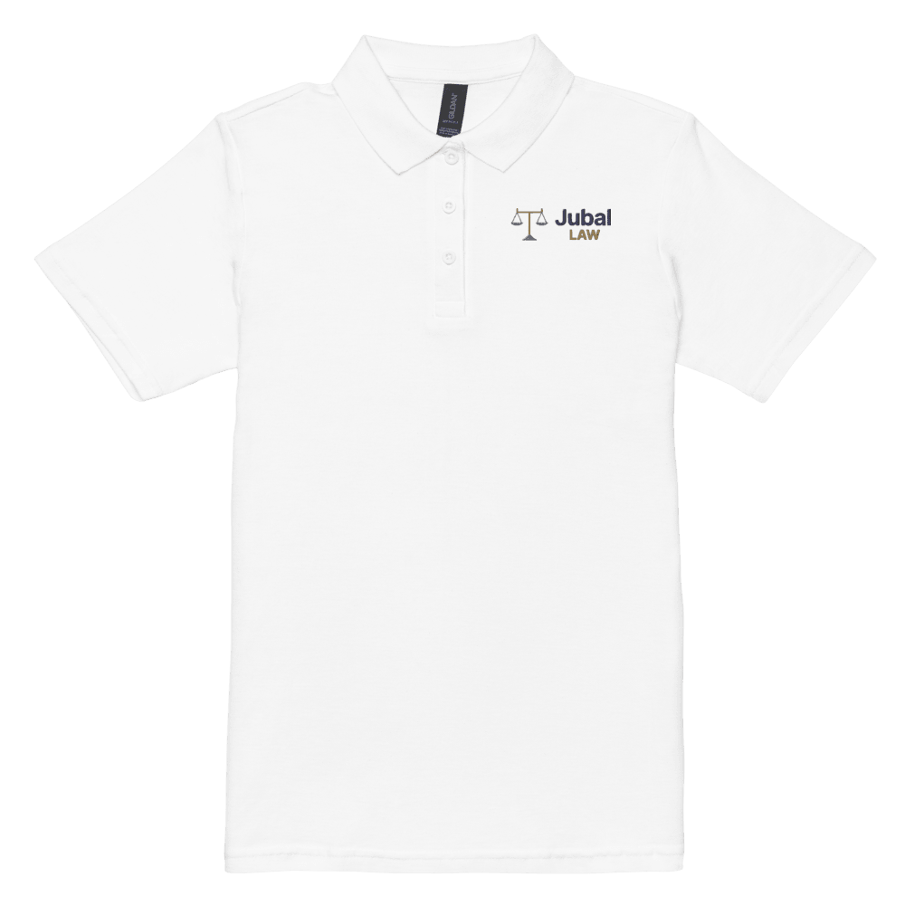 Jubal Law Women's Pique Polo in White