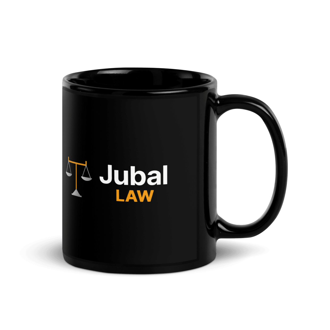 Jubal Law Glossy Mug — Black in Black