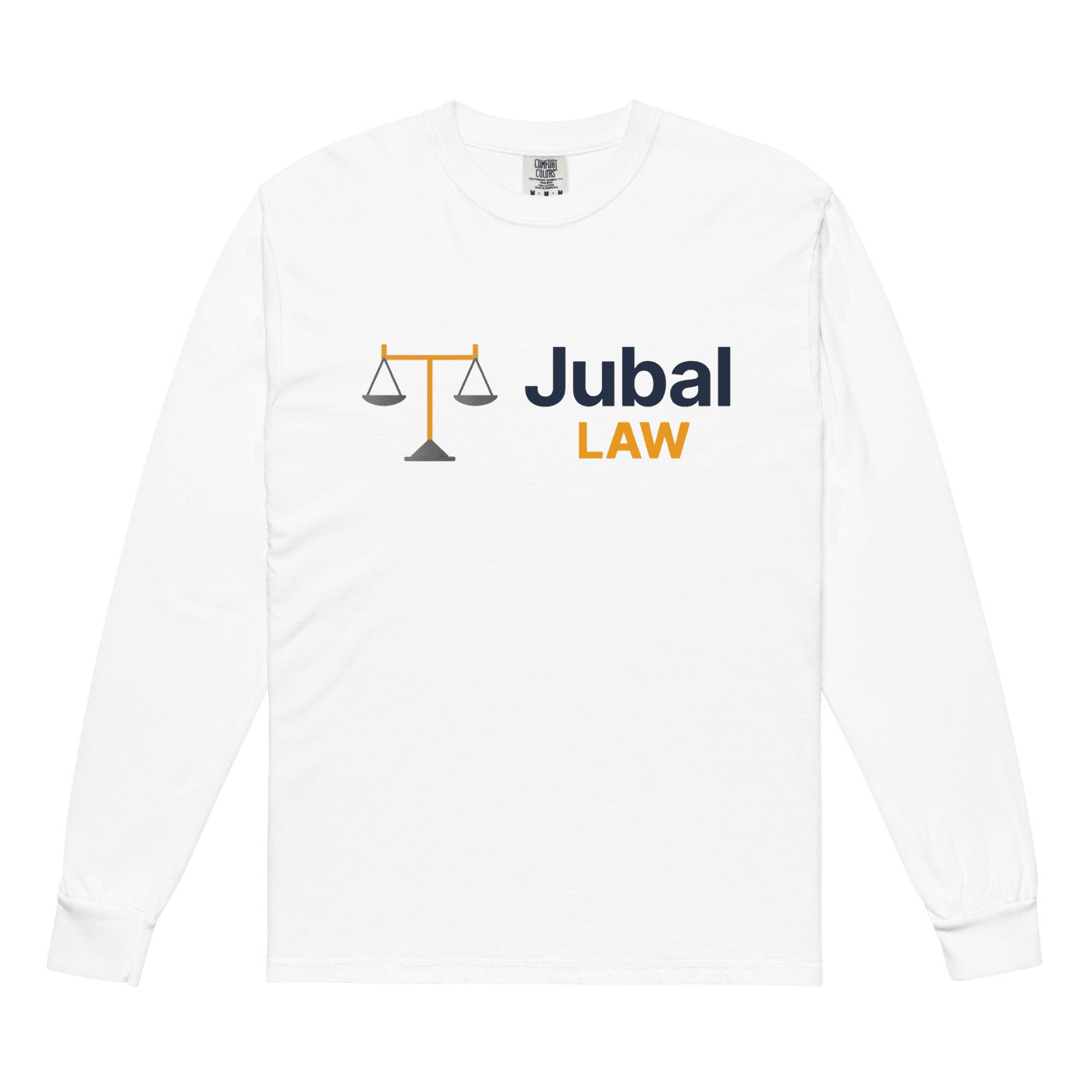 Jubal Law Garment-Dyed Long Sleeve in White
